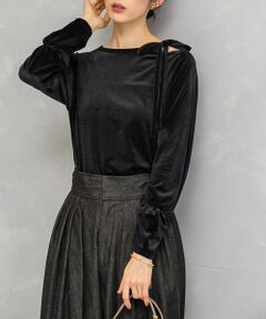 URBAN RESEARCH ROSSO / アーバンリサーチ ロッソ Tシャツ | シアーベロアスリットデザインカットソー