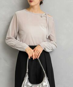 URBAN RESEARCH ROSSO / アーバンリサーチ ロッソ Tシャツ | シアーベロアスリットデザインカットソー