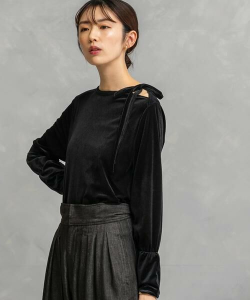 URBAN RESEARCH ROSSO / アーバンリサーチ ロッソ Tシャツ | シアーベロアスリットデザインカットソー | 詳細4