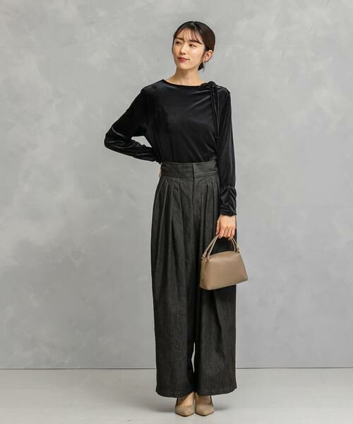 URBAN RESEARCH ROSSO / アーバンリサーチ ロッソ Tシャツ | シアーベロアスリットデザインカットソー | 詳細5