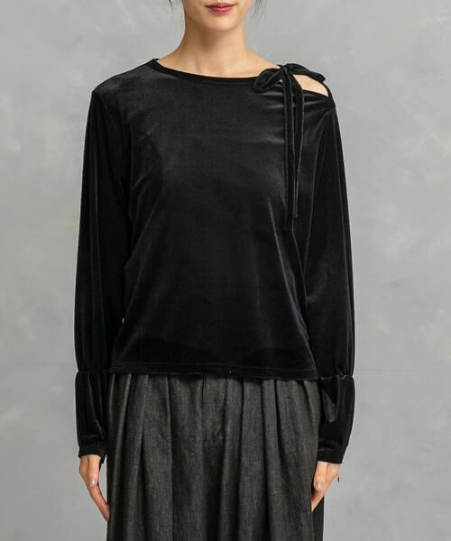 URBAN RESEARCH ROSSO / アーバンリサーチ ロッソ Tシャツ | シアーベロアスリットデザインカットソー | 詳細6