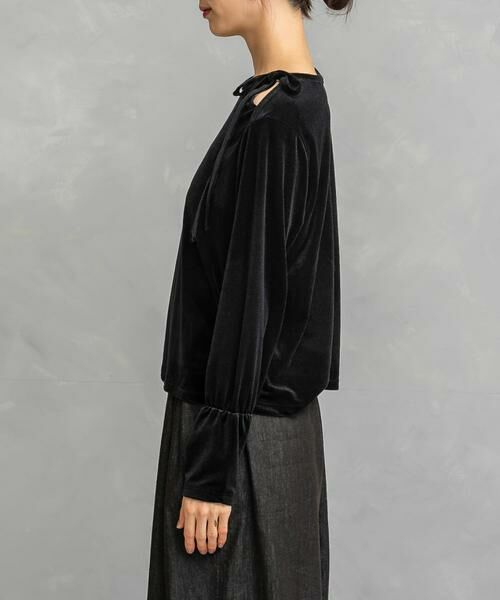 URBAN RESEARCH ROSSO / アーバンリサーチ ロッソ Tシャツ | シアーベロアスリットデザインカットソー | 詳細7