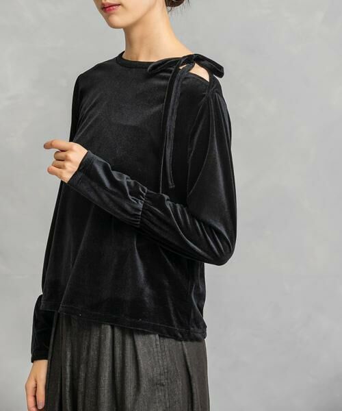 URBAN RESEARCH ROSSO / アーバンリサーチ ロッソ Tシャツ | シアーベロアスリットデザインカットソー | 詳細11