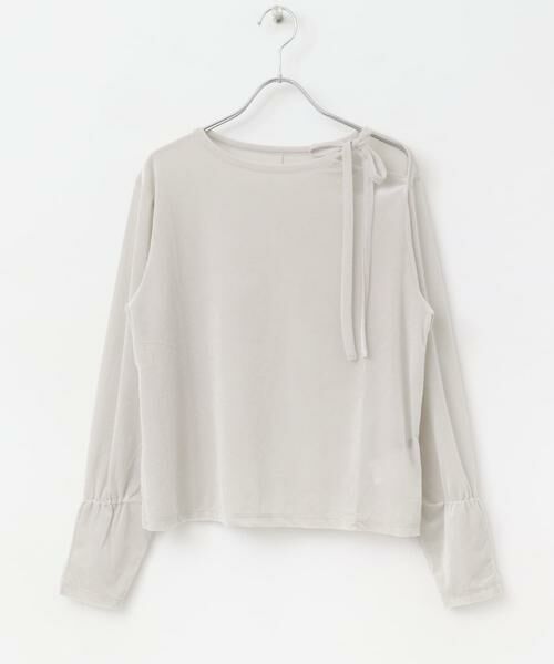 URBAN RESEARCH ROSSO / アーバンリサーチ ロッソ Tシャツ | シアーベロアスリットデザインカットソー | 詳細20