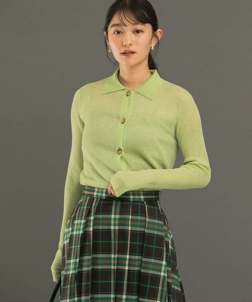 URBAN RESEARCH ROSSO / アーバンリサーチ ロッソ ニット・セーター | シアーリブポロニット | 詳細1