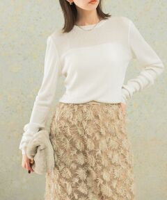 URBAN RESEARCH ROSSO / アーバンリサーチ ロッソ ニット・セーター | シルク混リブデザインニット