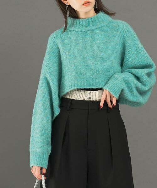 URBAN RESEARCH ROSSO / アーバンリサーチ ロッソ ニット・セーター | クロップドマルチウェイニット | 詳細1