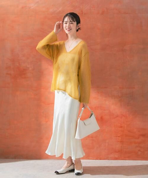 URBAN RESEARCH ROSSO / アーバンリサーチ ロッソ ニット・セーター | シアーモヘアVネックプルオーバー | 詳細6