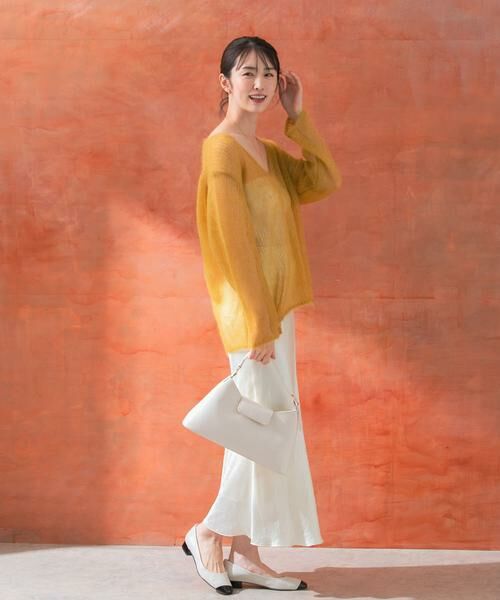 URBAN RESEARCH ROSSO / アーバンリサーチ ロッソ ニット・セーター | シアーモヘアVネックプルオーバー | 詳細9