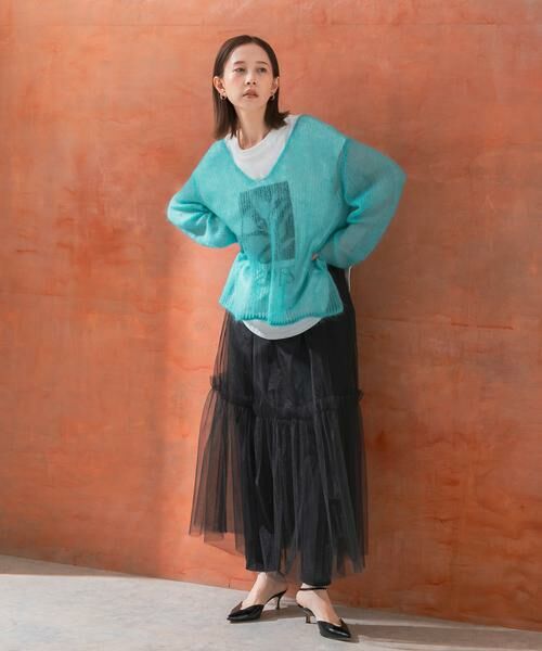 URBAN RESEARCH ROSSO / アーバンリサーチ ロッソ ニット・セーター | シアーモヘアVネックプルオーバー | 詳細16