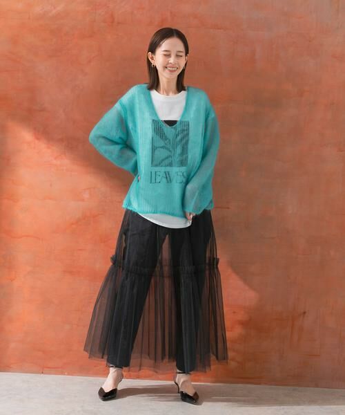 URBAN RESEARCH ROSSO / アーバンリサーチ ロッソ ニット・セーター | シアーモヘアVネックプルオーバー | 詳細17