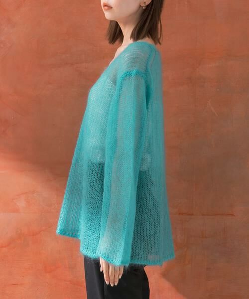 URBAN RESEARCH ROSSO / アーバンリサーチ ロッソ ニット・セーター | シアーモヘアVネックプルオーバー | 詳細20