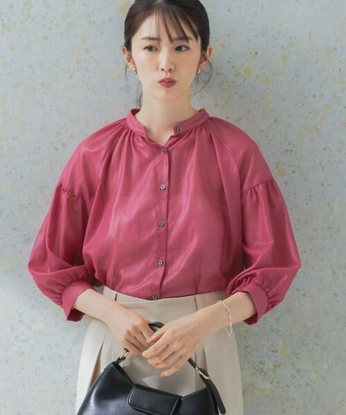 URBAN RESEARCH ROSSO / アーバンリサーチ ロッソ シャツ・ブラウス | チンツシアーギャザーブラウス | 詳細4