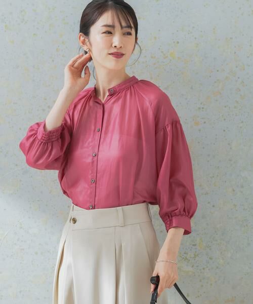 URBAN RESEARCH ROSSO / アーバンリサーチ ロッソ シャツ・ブラウス | チンツシアーギャザーブラウス | 詳細5