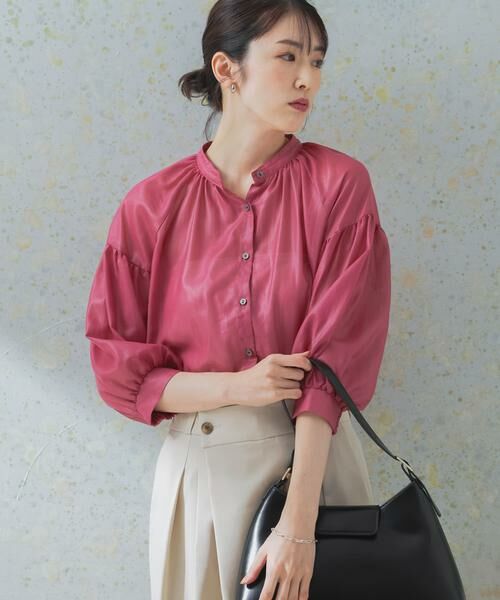 URBAN RESEARCH ROSSO / アーバンリサーチ ロッソ シャツ・ブラウス | チンツシアーギャザーブラウス | 詳細6