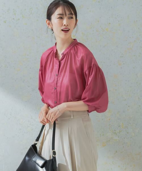 URBAN RESEARCH ROSSO / アーバンリサーチ ロッソ シャツ・ブラウス | チンツシアーギャザーブラウス | 詳細7