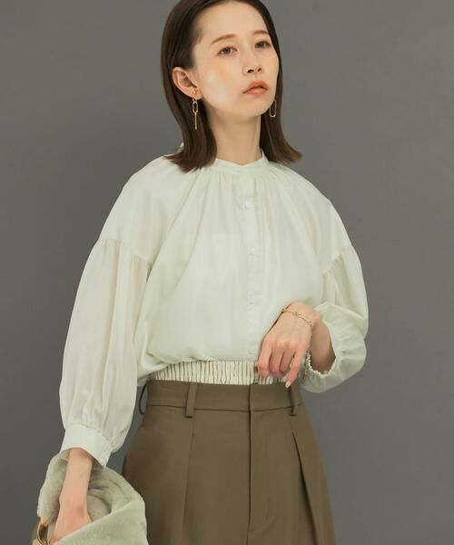 URBAN RESEARCH ROSSO / アーバンリサーチ ロッソ シャツ・ブラウス | チンツシアーギャザーブラウス | 詳細15