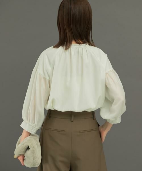 URBAN RESEARCH ROSSO / アーバンリサーチ ロッソ シャツ・ブラウス | チンツシアーギャザーブラウス | 詳細16