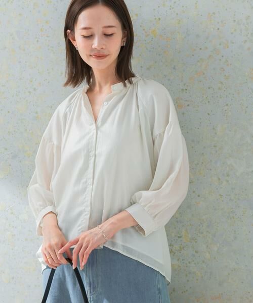 URBAN RESEARCH ROSSO / アーバンリサーチ ロッソ シャツ・ブラウス | チンツシアーギャザーブラウス | 詳細21