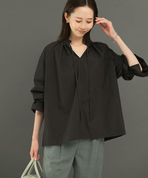 URBAN RESEARCH ROSSO / アーバンリサーチ ロッソ シャツ・ブラウス | 2WAYボリュームシャツブラウス(チャコールグレー)