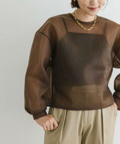 URBAN RESEARCH ROSSO / アーバンリサーチ ロッソ シャツ・ブラウス | F by ROSSO　シアーショートブラウス