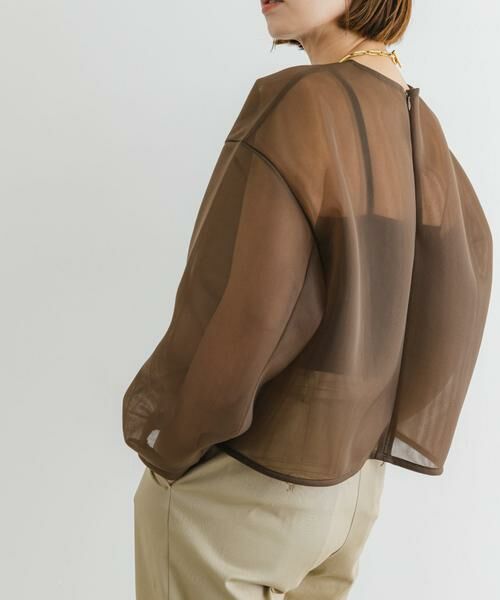 URBAN RESEARCH ROSSO / アーバンリサーチ ロッソ シャツ・ブラウス | F by ROSSO　シアーショートブラウス | 詳細2