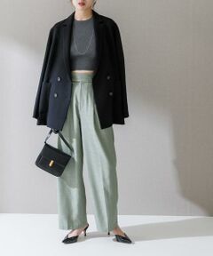 URBAN RESEARCH ROSSO / アーバンリサーチ ロッソ その他パンツ | ハイウエストツイードワイドパンツ