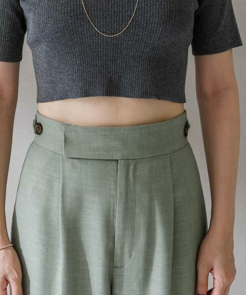 URBAN RESEARCH ROSSO / アーバンリサーチ ロッソ その他パンツ | ハイウエストツイードワイドパンツ | 詳細9