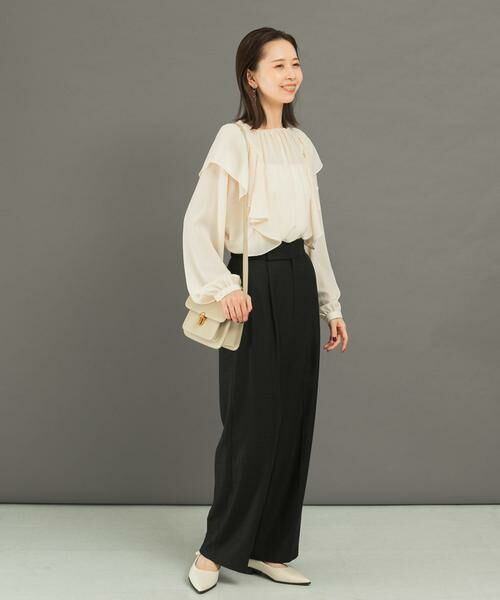 URBAN RESEARCH ROSSO / アーバンリサーチ ロッソ その他パンツ | ハイウエストツイードワイドパンツ | 詳細17