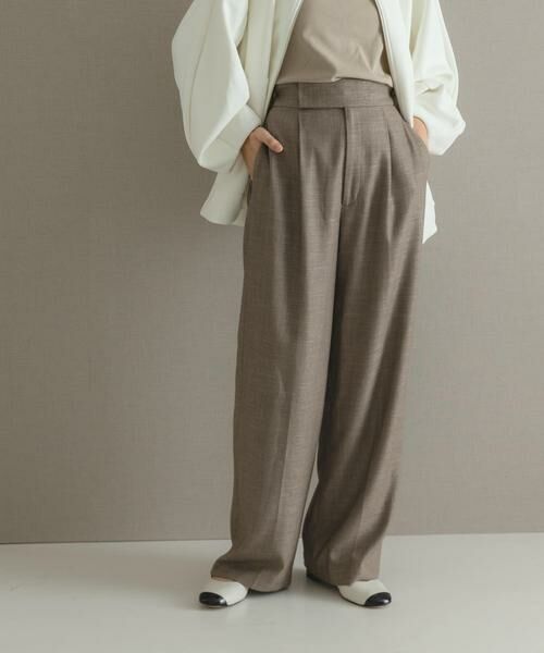 URBAN RESEARCH ROSSO / アーバンリサーチ ロッソ その他パンツ | ハイウエストツイードワイドパンツ | 詳細30