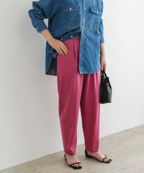 URBAN RESEARCH ROSSO / アーバンリサーチ ロッソ その他パンツ | F by ROSSO　サテンストレッチカーブフォルムパンツ | 詳細5