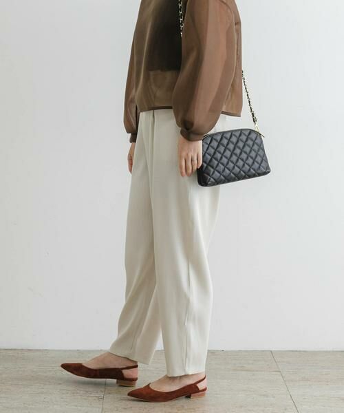 URBAN RESEARCH ROSSO / アーバンリサーチ ロッソ その他パンツ | F by ROSSO　サテンストレッチカーブフォルムパンツ | 詳細17