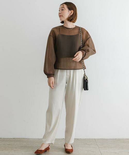 URBAN RESEARCH ROSSO / アーバンリサーチ ロッソ その他パンツ | F by ROSSO　サテンストレッチカーブフォルムパンツ | 詳細19