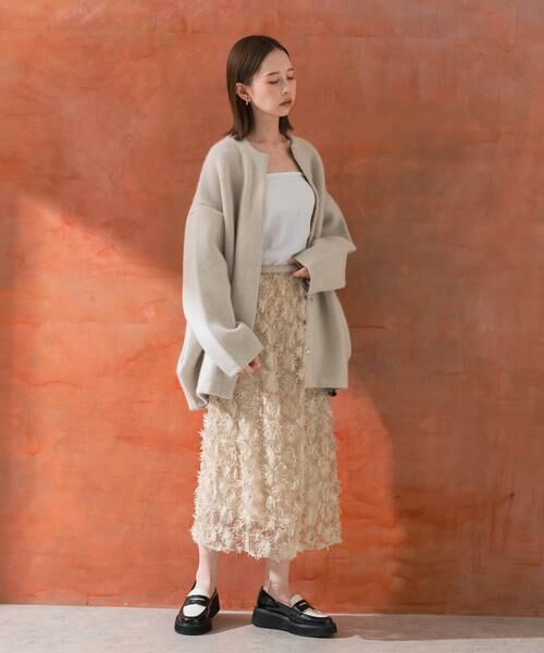 URBAN RESEARCH ROSSO / アーバンリサーチ ロッソ スカート | チュールフラワーレイヤードスカート | 詳細18