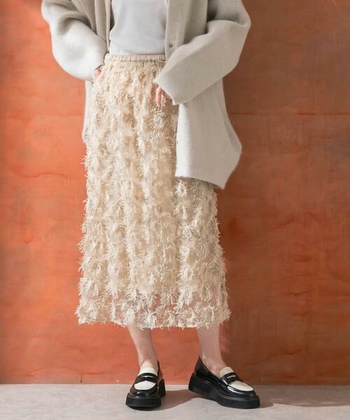 URBAN RESEARCH ROSSO / アーバンリサーチ ロッソ スカート | チュールフラワーレイヤードスカート | 詳細17