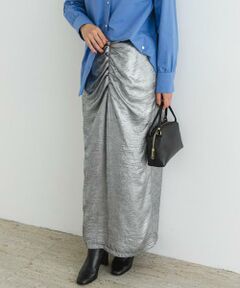 URBAN RESEARCH ROSSO / アーバンリサーチ ロッソ スカート | F by ROSSO　シャイニーフロントギャザータイトスカート