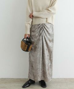 URBAN RESEARCH ROSSO / アーバンリサーチ ロッソ スカート | F by ROSSO　シャイニーフロントギャザータイトスカート