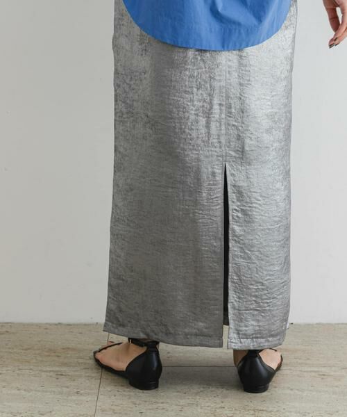 URBAN RESEARCH ROSSO / アーバンリサーチ ロッソ スカート | F by ROSSO　シャイニーフロントギャザータイトスカート | 詳細3