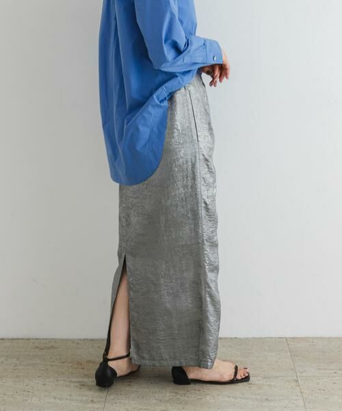 URBAN RESEARCH ROSSO / アーバンリサーチ ロッソ スカート | F by ROSSO　シャイニーフロントギャザータイトスカート | 詳細4