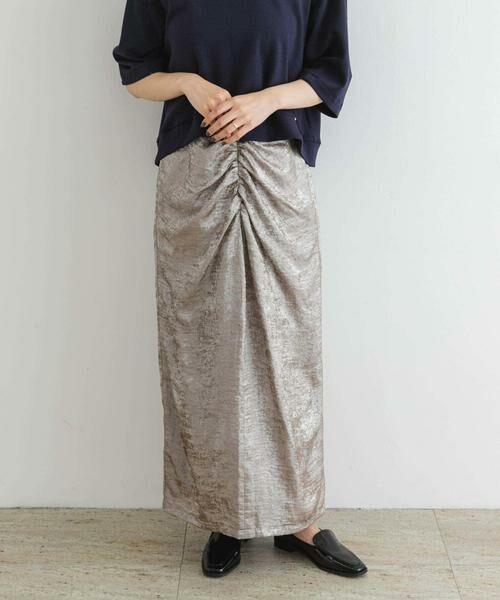 URBAN RESEARCH ROSSO / アーバンリサーチ ロッソ スカート | F by ROSSO　シャイニーフロントギャザータイトスカート | 詳細19