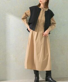 URBAN RESEARCH ROSSO / アーバンリサーチ ロッソ ワンピース | ハイネックサイドベルトシャツワンピース