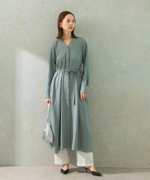 URBAN RESEARCH ROSSO / アーバンリサーチ ロッソ ワンピース | ポケットデザインVネックワンピース | 詳細10