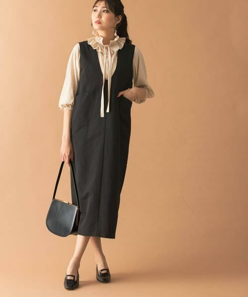 URBAN RESEARCH ROSSO / アーバンリサーチ ロッソ ワンピース | Uネックフォルムジャンパーワンピース | 詳細16