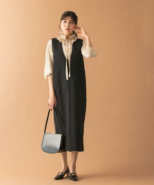 URBAN RESEARCH ROSSO / アーバンリサーチ ロッソ ワンピース | Uネックフォルムジャンパーワンピース | 詳細17