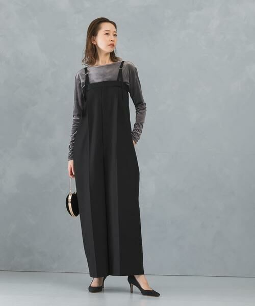 URBAN RESEARCH ROSSO/アーバンリサーチ ロッソ パンツオールインワン ブラック 36 URBAN RESEARCH ROSSO/アーバンリサーチ ロッソ パンツオールインワン ブラック 36