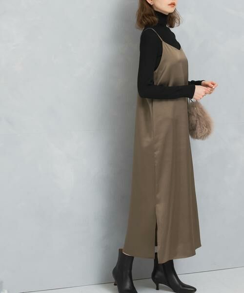 URBAN RESEARCH ROSSO / アーバンリサーチ ロッソ ワンピース | サテンキャミワンピース | 詳細1