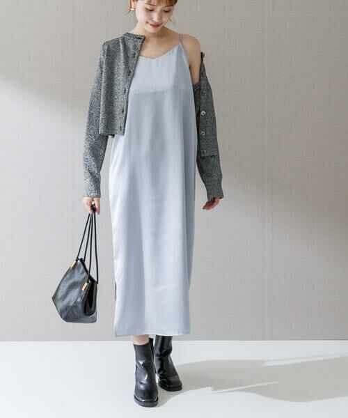 URBAN RESEARCH ROSSO / アーバンリサーチ ロッソ ワンピース | サテンキャミワンピース | 詳細15