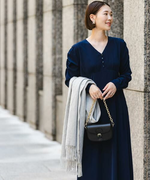 URBAN RESEARCH ROSSO / アーバンリサーチ ロッソ ワンピース | F by ROSSO　Vネックパフスリーブワンピース | 詳細1