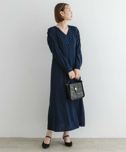 URBAN RESEARCH ROSSO / アーバンリサーチ ロッソ ワンピース | F by ROSSO　Vネックパフスリーブワンピース | 詳細10