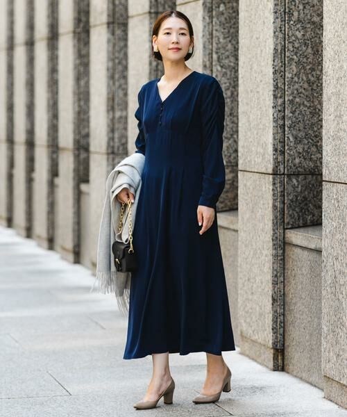 URBAN RESEARCH ROSSO / アーバンリサーチ ロッソ ワンピース | F by ROSSO　Vネックパフスリーブワンピース | 詳細3